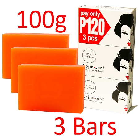 Kojie San Skin Lightening Kojic Acid Soap 3 Bars - 100g