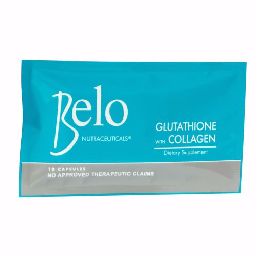 Belo Nutraceuticals Glutathione + Collagen Dietary Supplement 10 Capsules