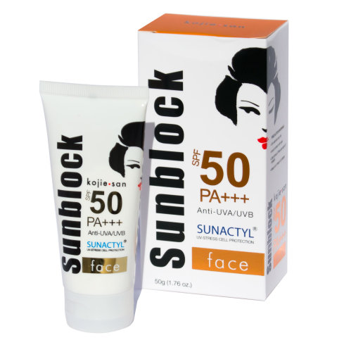 Kojie San Sunblock SPF 50 Face -Oil Free - Non-Comedogenic -Broad Spectrum