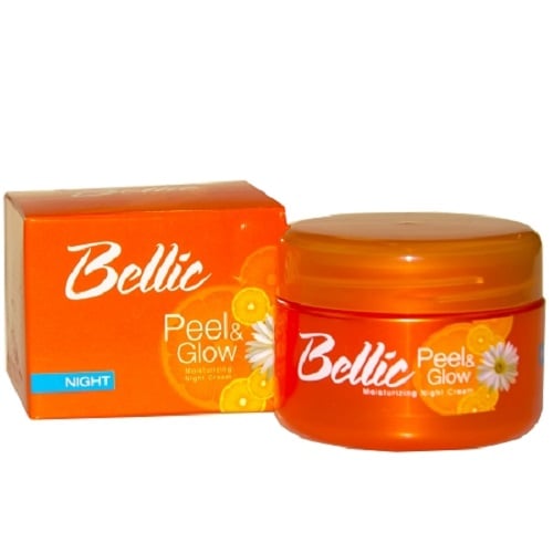 Bellic Peel and Glow Moisturizing Night Cream- Kojic Acid and Vitamin E wor