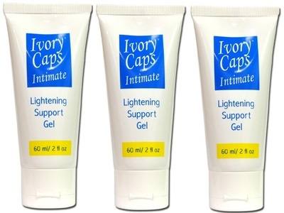 (Pack of 3)Ivory Caps Intimate Private Parts Lightening Support Gel