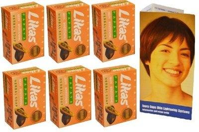 <!-- 013 -->6x Original Likas Papaya Skin Whitening Herbal Soap