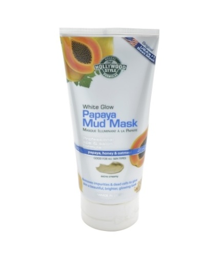 Hollywood Style White Glow Papaya Mud Mask - Refines, Purifies, & Exfoliate