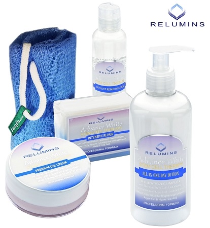 Authentic Relumins Advance White Face & Body Set - TA Stem Cell Premium Day