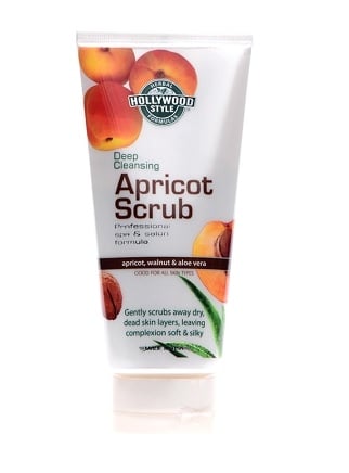 Hollywood Style Deep Cleansing Apricot Scrub - Professional Formula, Soothe