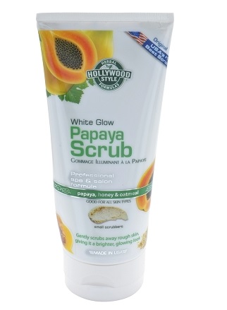 Hollywood Style White Glow Papaya Scrub - Professional Spa Formula