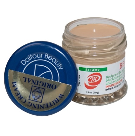 Authentic Dalfour Beauty Gold Seal Whitening Steamed Cream - For Acne Prone