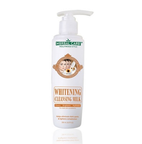 HOLLYWOOD STYLE WHITENING CLEANSING MILK - HERBAL CARE FOR DARK SKIN PROBL