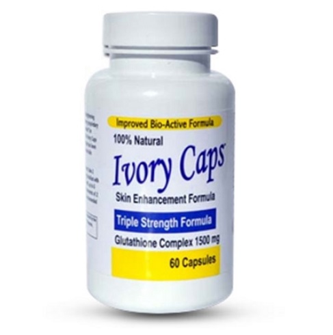 IVORY CAPS SKIN ENHANCEMENT GLUTATHIONE COMPLEX 1500MG - TRIPLE STRENGTH FO