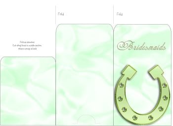 Money Envelope Green Bridesmaids