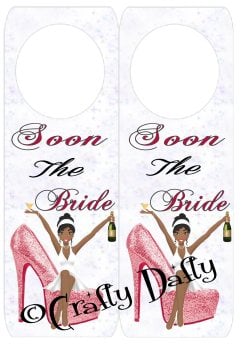 Soon The Bride Red Shoe 2 Door Hanger