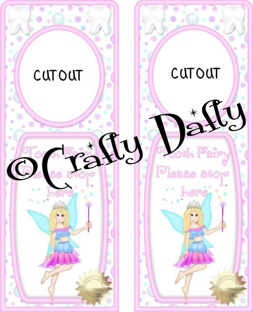 Door Hanger Tooth Fairy Blonde