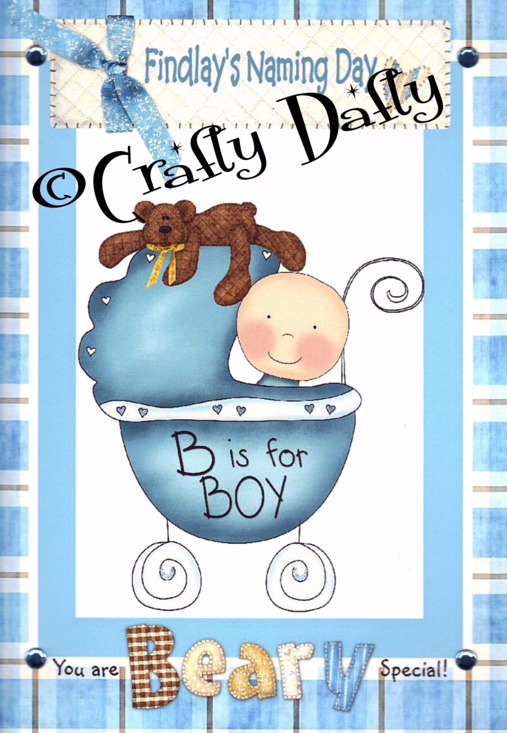 Christening Day & Naming Day Boy Instant Download