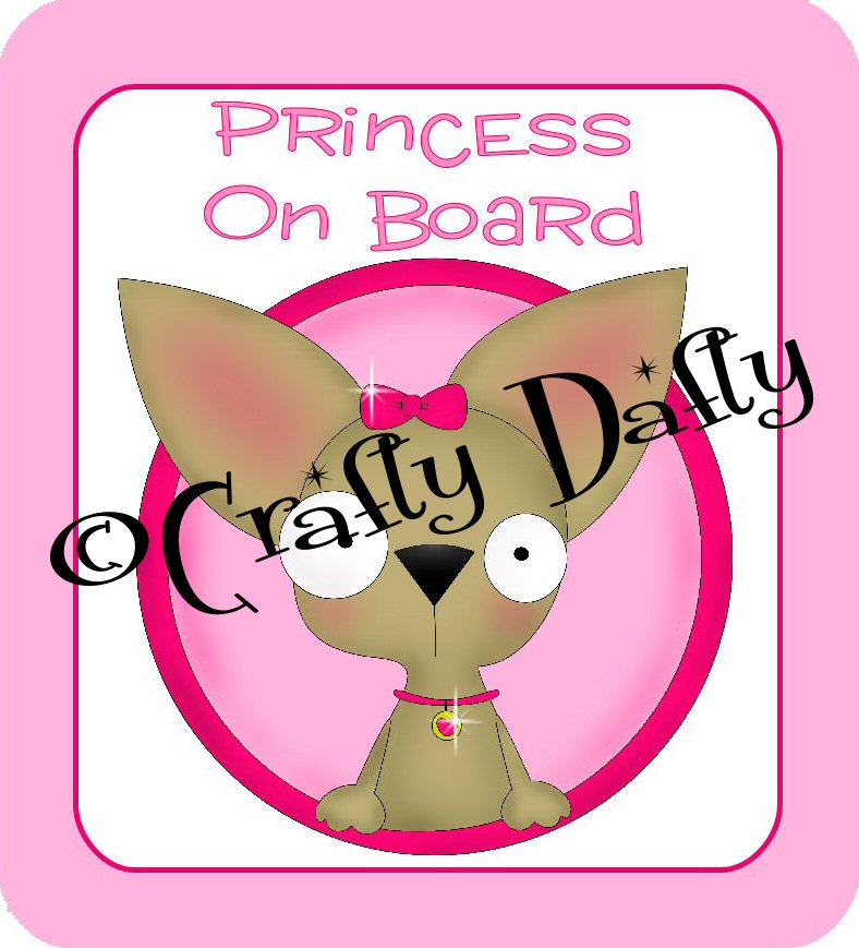 Car Sign Princess On Board