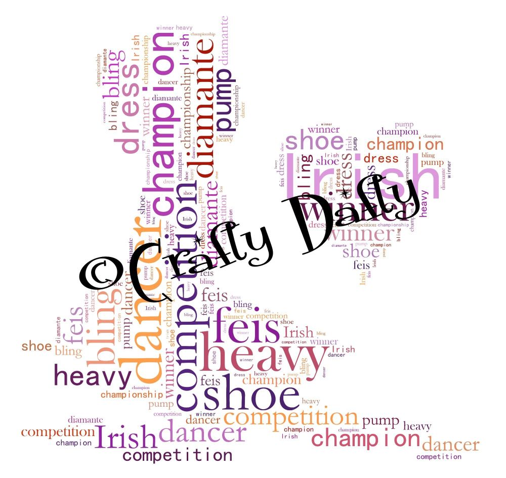 Irish Dancer Word Art Instant Download