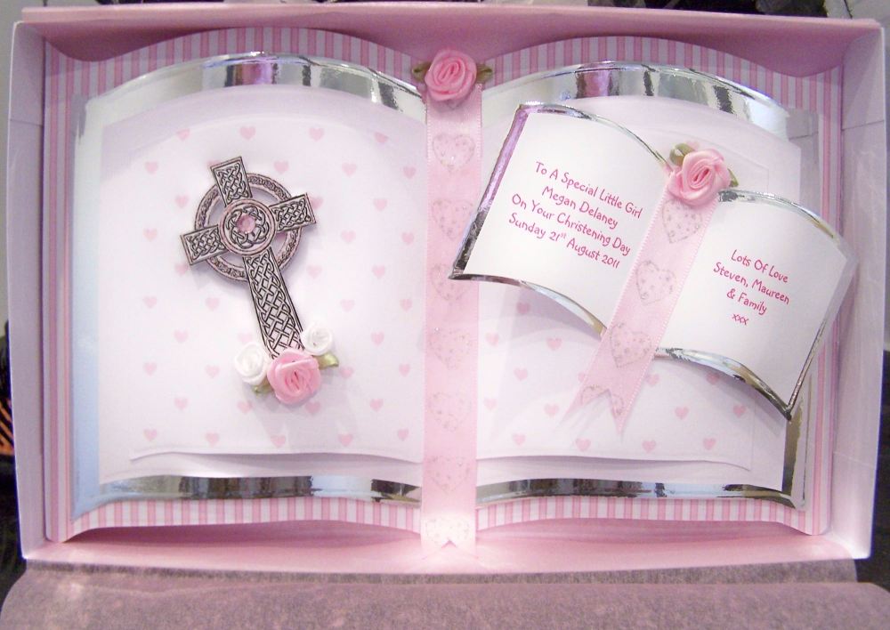 Bookatrix Christening Celtic Cross CD309