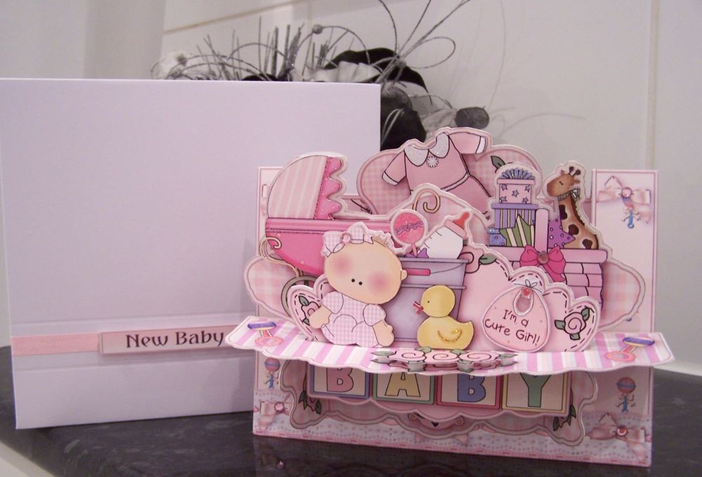 Baby Girl 3D Card CD273