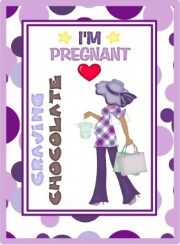 Expectant Mum Purple Ethnic Lady 5 CD383