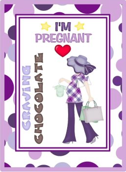 Expectant Mum Purple Lady 5 CD384