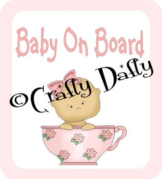 Car Sign Baby On Board