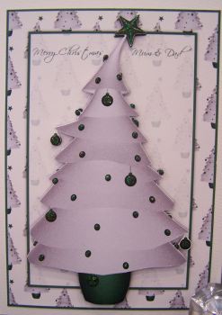 Contemporary Xmas Tree Green CD188