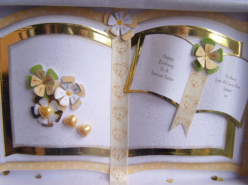 Bookatrix Flowers Gold CD562