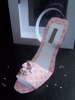 Crafty Sandal Pink Check CD579