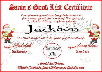 Christmas Scroll 2016 Jackson Instant Download