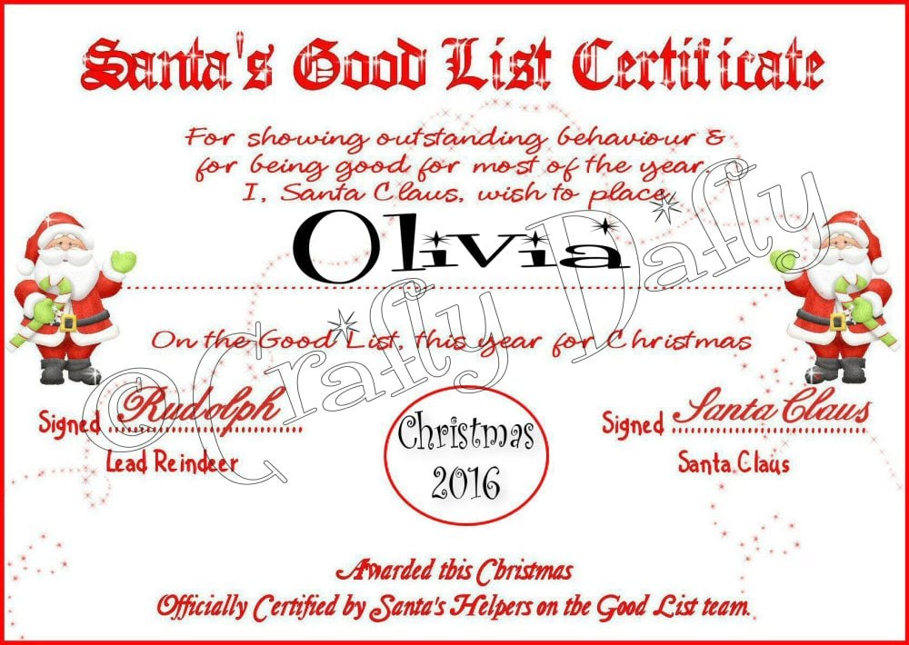 Christmas Scroll 2016 Olivia Instant Download