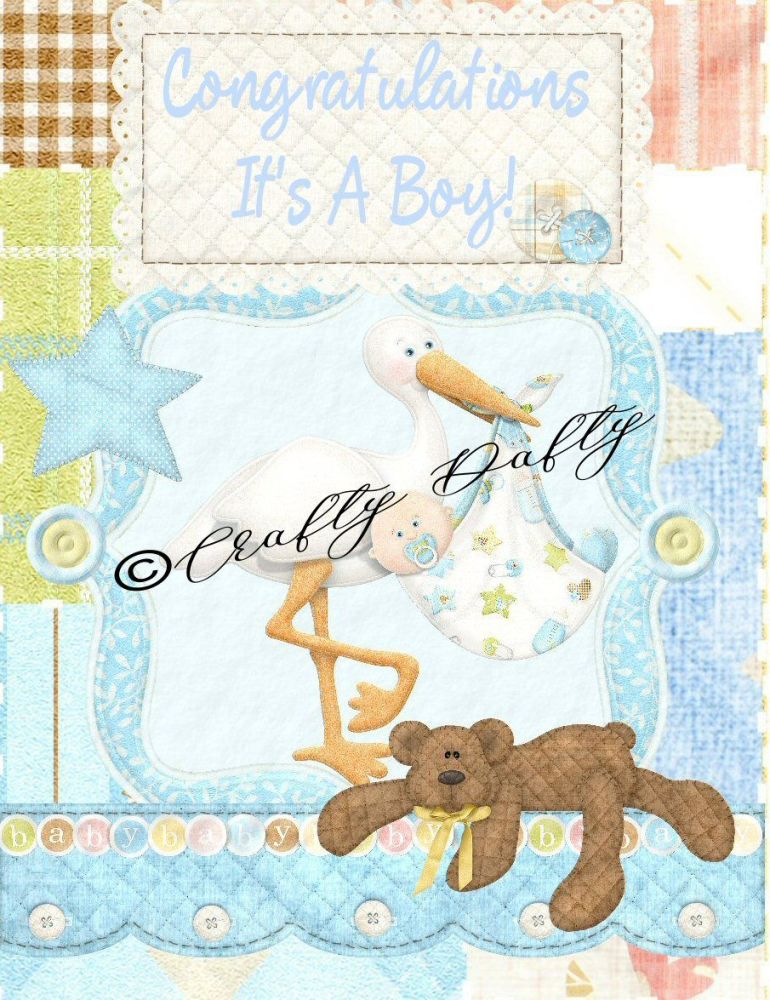 Congratulations It's A Boy CD370