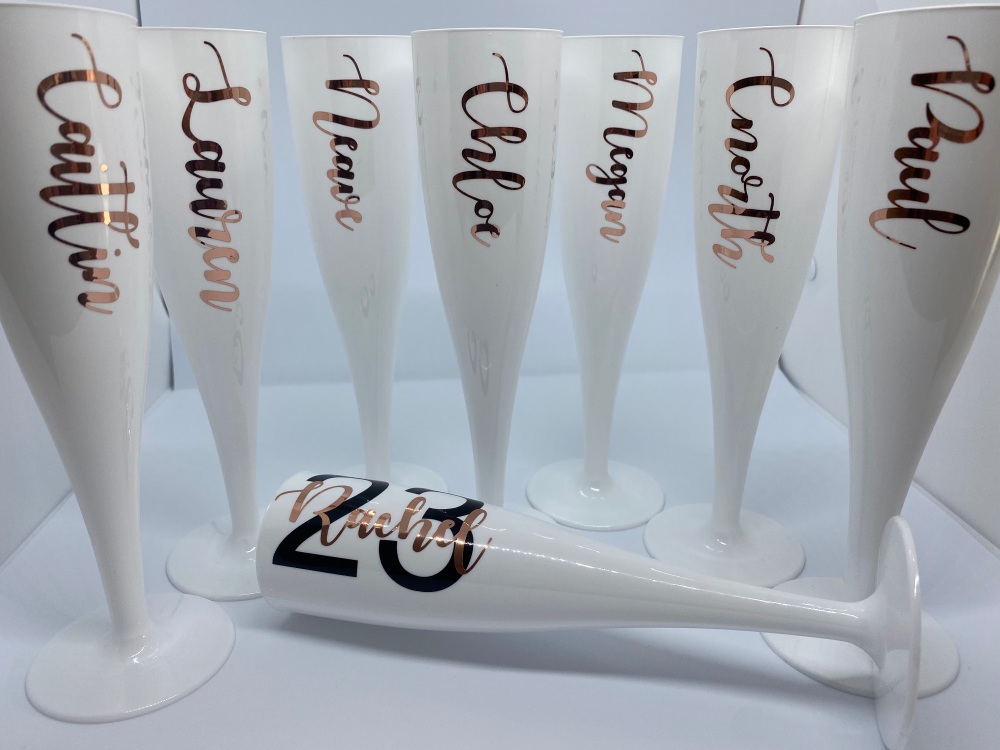 Plastic champagne flute 