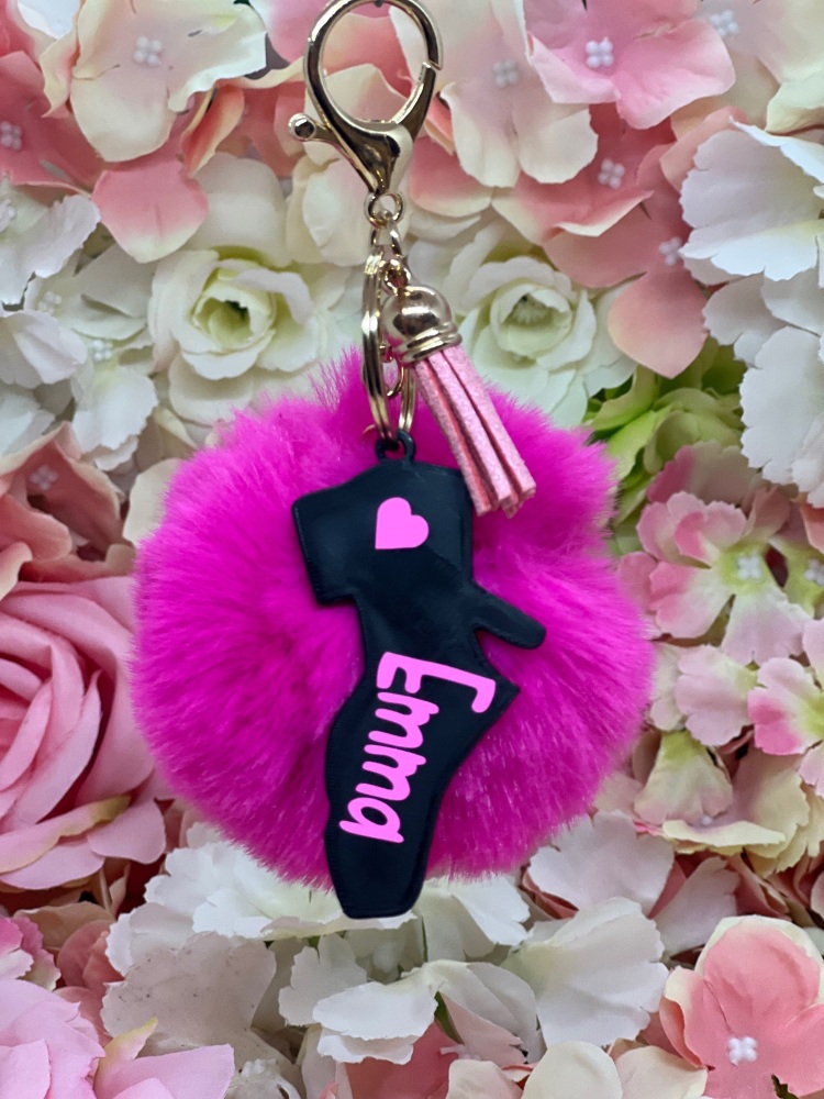 3D Printed One Sided Personalisation Heavy Shoe Keyring 