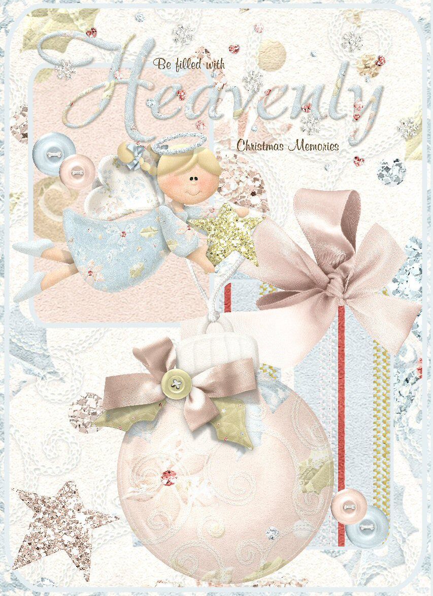 Heavenly Christmas Bauble Pink CD345