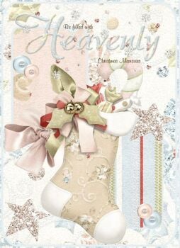 Heavenly Christmas Stocking Beige CD351