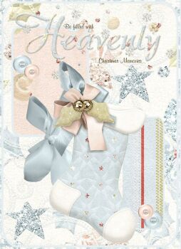 Heavenly Christmas Stocking Blue CD352