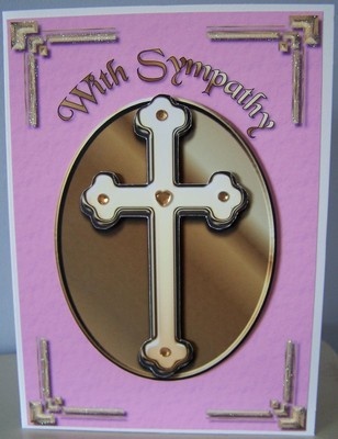 With Sympathy Pink Cross CD38