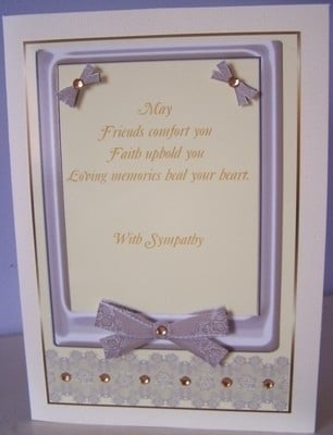 Pearl Frame Sympathy Verse CD122