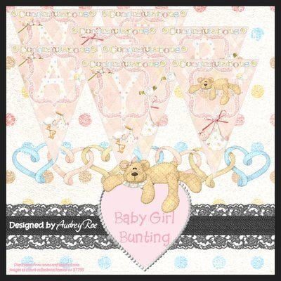 New Baby Girl Bunting Instant Download