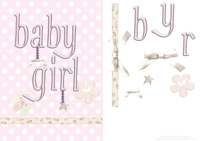 Baby Girl Congratulations Instant Download