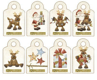 Xmas Tags Instant Download