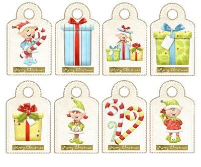 Xmas Tags 2 Instant Download