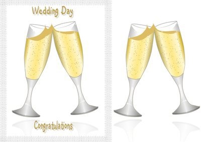 Champagne Wedding CD374 Instant Download