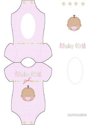 Vest Card Ethnic Baby Girl Sleeping Instant Download