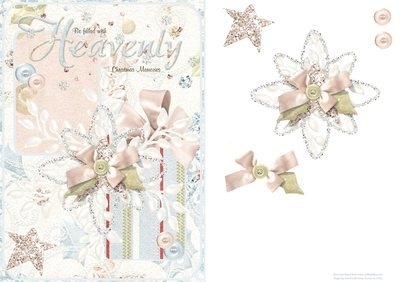 Heavenly Christmas Snowflake Pink Instant Download