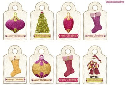 Xmas Tags 8 Instant Download