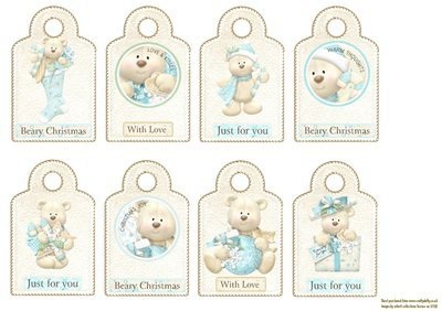 Xmas Tags 9 Instant Download