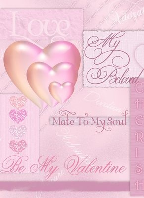 CD467 Be My Valentine Pink A4 Instant Download
