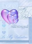 CD470 Be My Valentine Blue A4 Instant Download