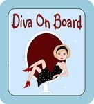 Car Sign Diva On Board Blonde