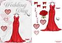Wedding Day Red Dress CD363 Instant Download